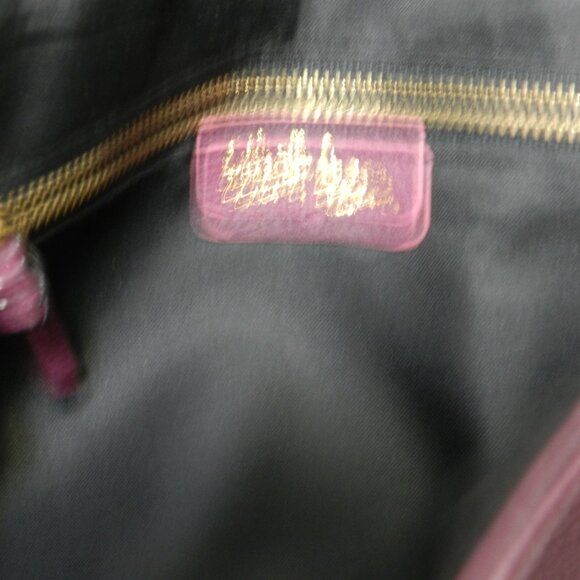 Elliott Lucca perforated purple Leather Crossbody bag purse clutch Convertible - Picture 12 of 12